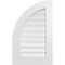 Ekena Millwork Quarter Round Top Left Surface Mount PVC Gable Vent w/ 3-1/2"W x 1"P Standard Frame, 20"W x 32"H GVPQL20X3201SF - alternate 1